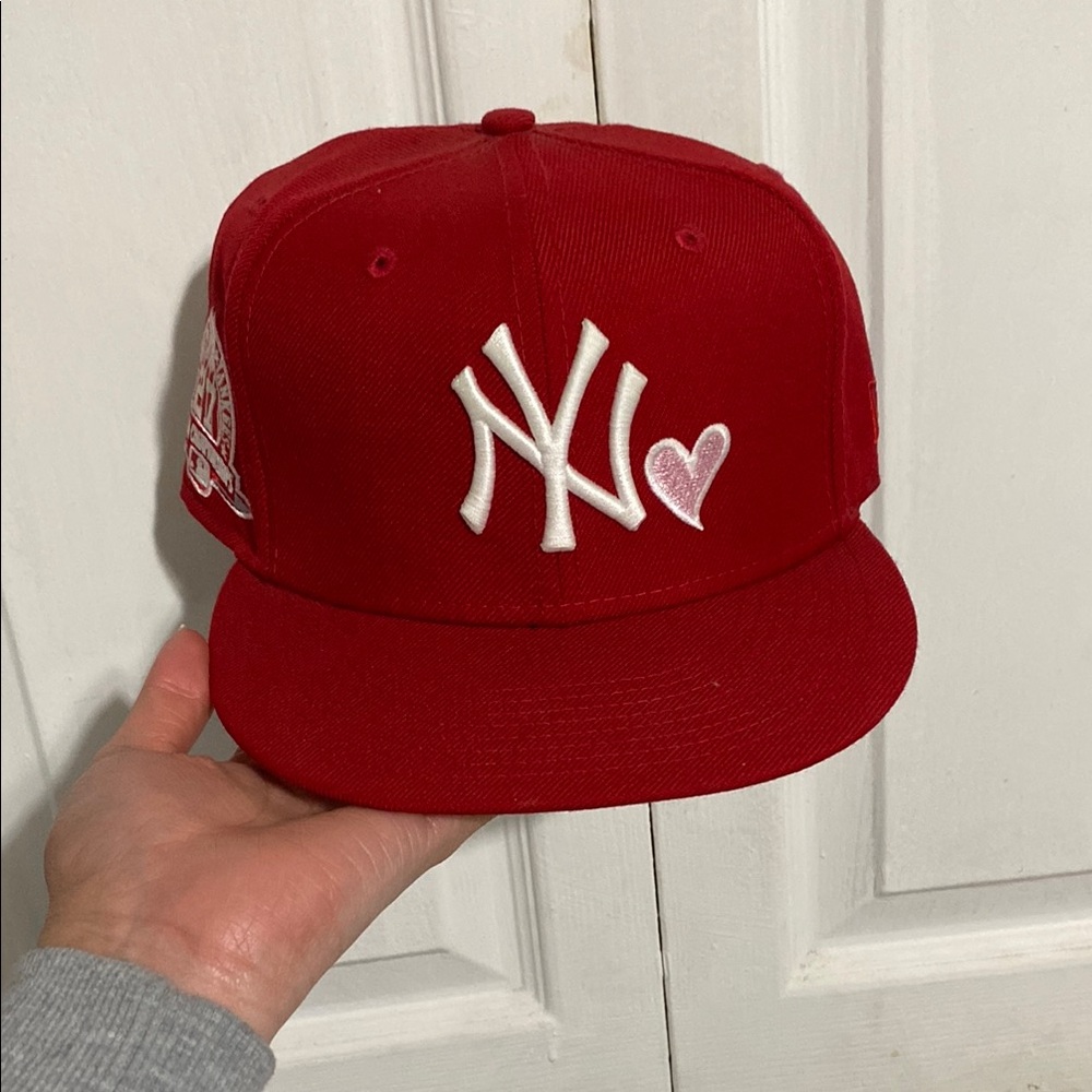 Red man Cap with White Logo